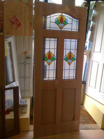 Mahogany Upvc Door