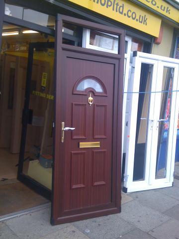 Mahogany Upvc Door